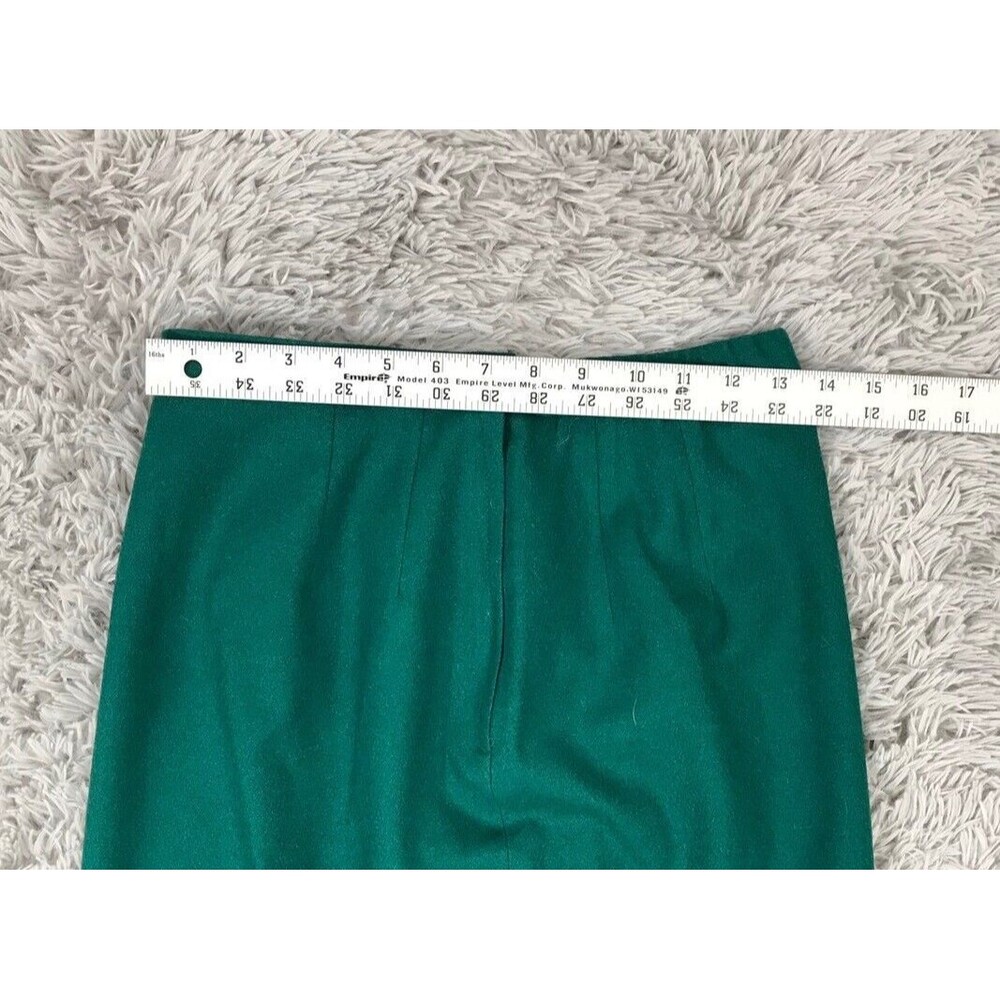 PENDLETON‎ Long Green Wool Skirt Lined Women's Size 10 - Picture 3 of 5